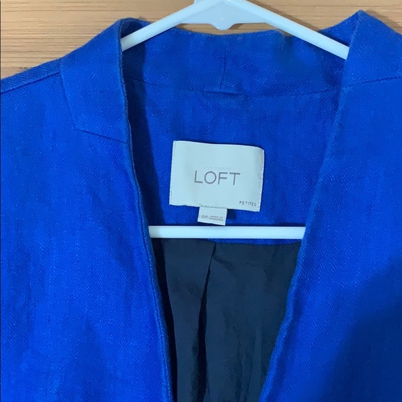 Ann Taylor LOFT Blue or White blazer - Picture 2 of 3